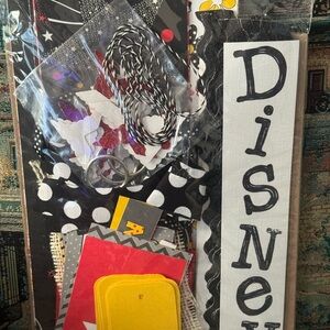 Disney Scrapbooking Set with Red, Yellow, and Black Elements